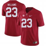 NCAA Men's Alabama Crimson Tide #23 Roydell Williams Stitched College 2020 Nike Authentic Crimson Football Jersey GA17C58HL